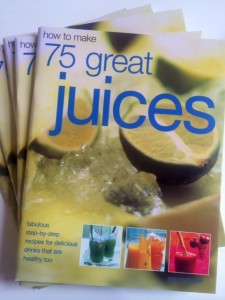 '75 Great Juices' recepten boek. €10